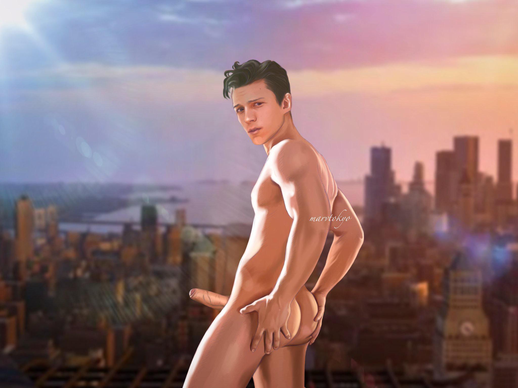 Tom Holland Art By Me (im New Here Sharing My Arts) - Gay Porn Comic