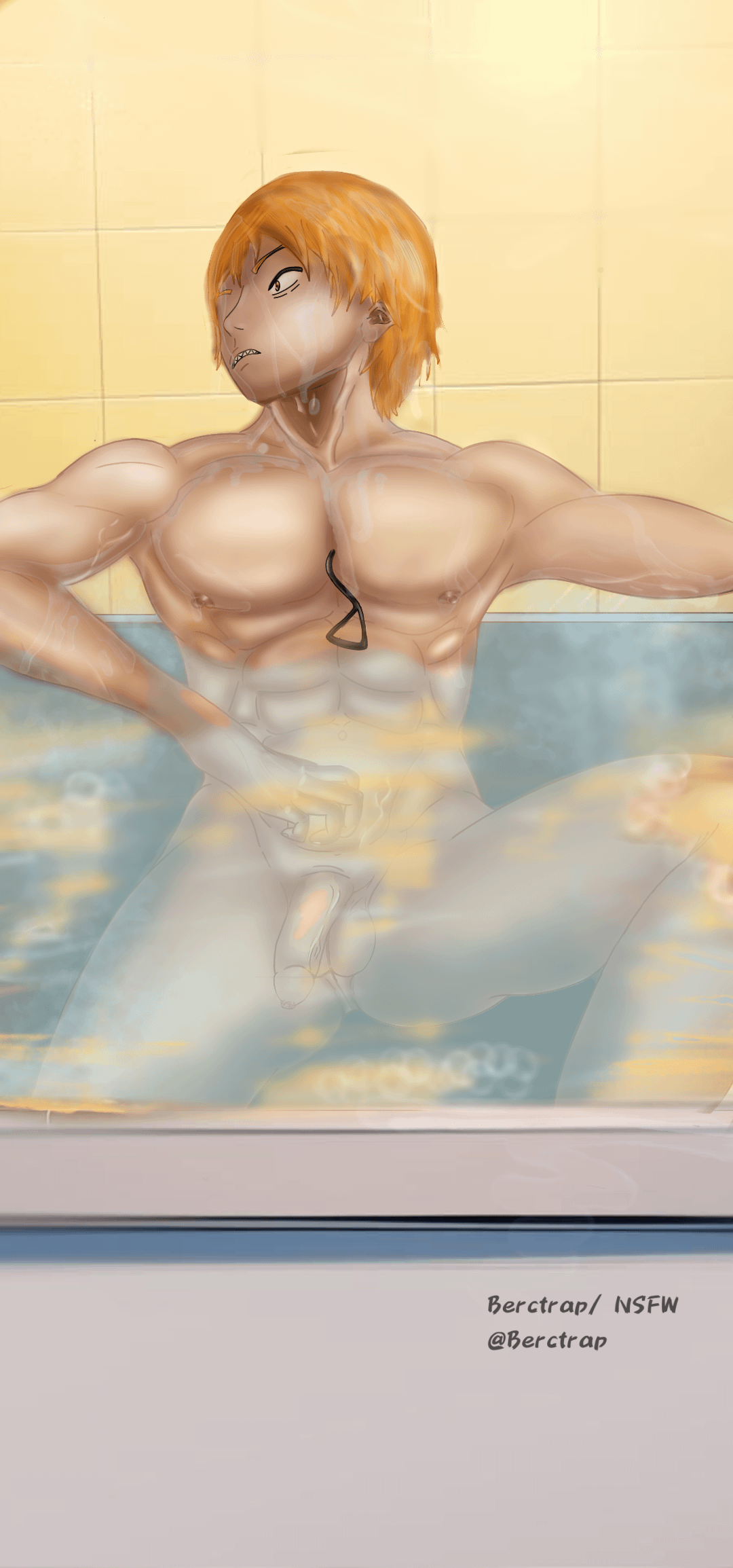 Relaxed image of two characters