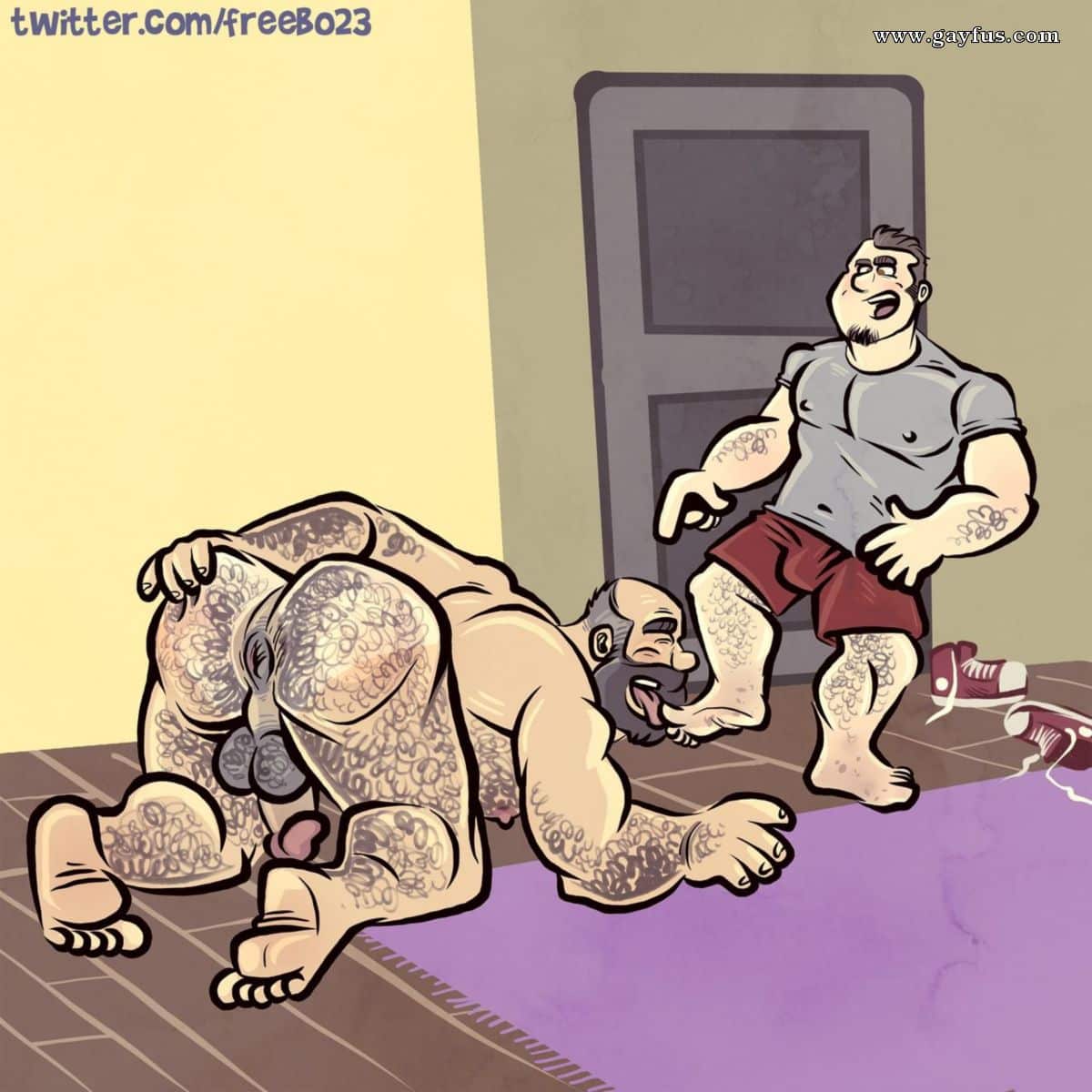 DADS FOOT SERVICE – Gay Porn Comic