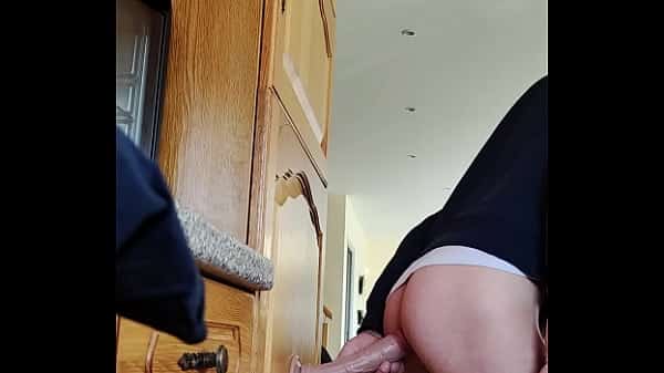 50cm dildo deep in my Arab bitch young sissy ass