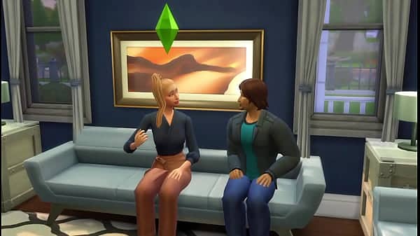 son and stepfather alone at home – The Sims 4