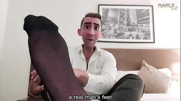 STEP GAY DAD – BLACK SHEER SOCKS WHITE COCK! – COME WORSHIP MY FEET WATCH ME EDGE MY HARD WHITE COCK AND LET’S CUM TOGETHER