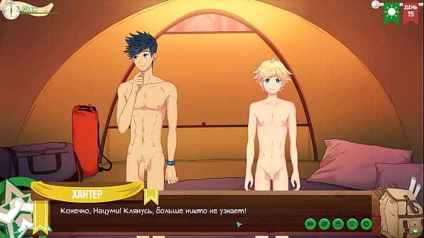 Game: Friends Camp. Episode 14. Conversation with Hunter (Russian voice acting)