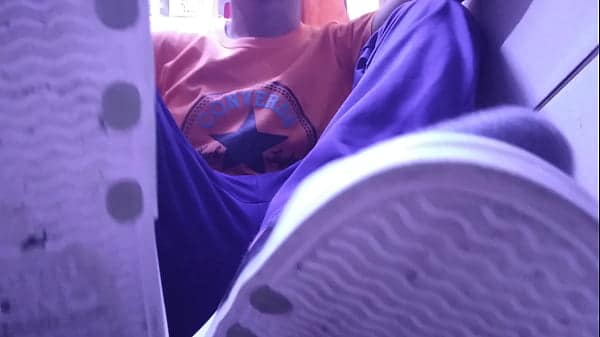 HAVING A REST WITH MY NEW COLOR SOCKS PT 2 I FEET AND SOLES