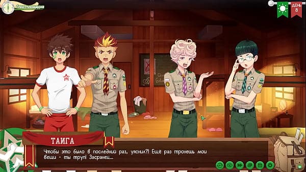 Game: Friends Camp path 2, part 2 – Taiga’s tasks (russian voiceover)