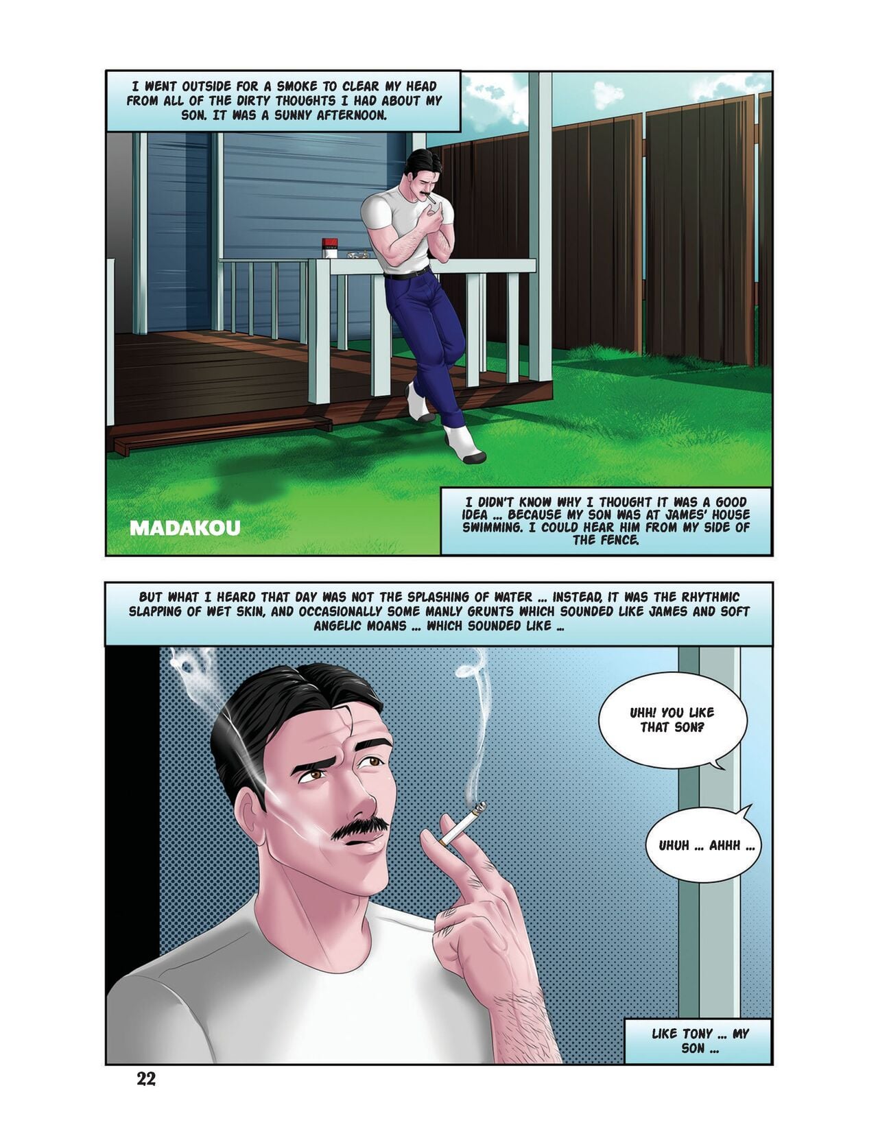 Madakou Comics Vol.1-DISCOVERING MY SON: PART 1-3 – Gay Porn Comic