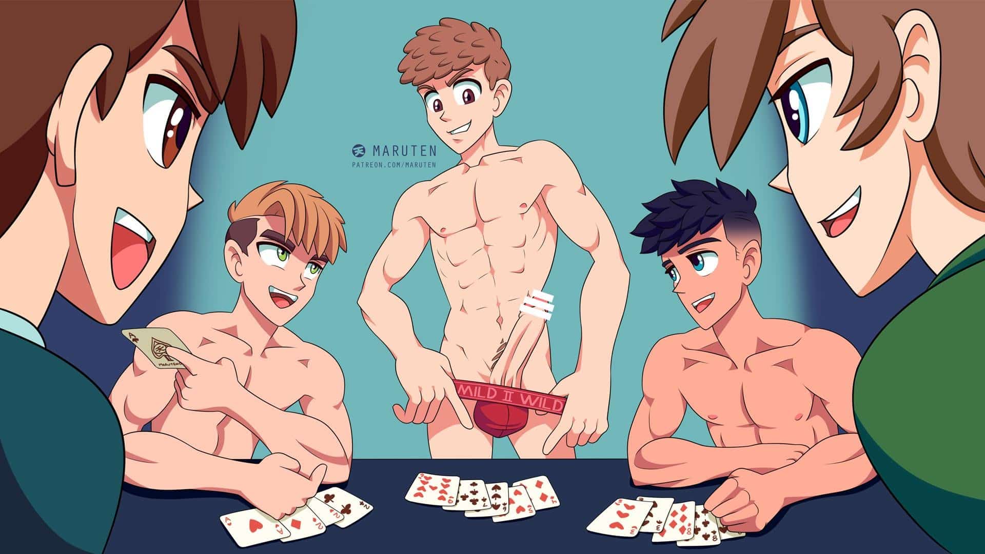Strip poker (maruten20) – Gay Porn Comic