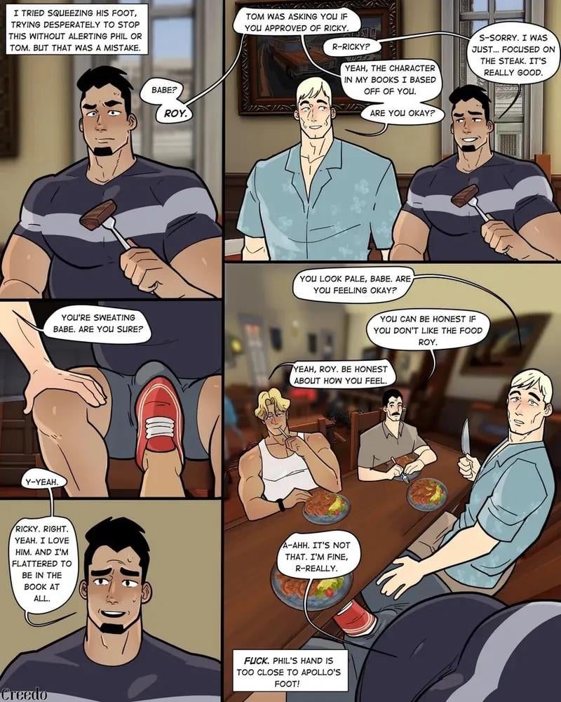 Creedo's art at the farmhouse