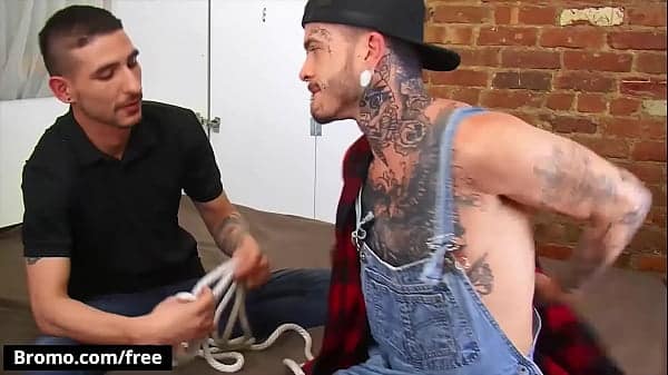 (Fly Tatem) Has Dick Deamon In Bondage Offers His Big Cock For A Blowjob Before Penetrating His Ass – Bromo