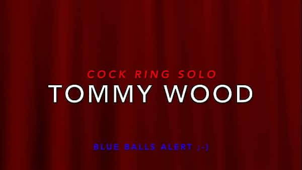 Tommy Wood Jerking His Big Cock with Cock Ring On
