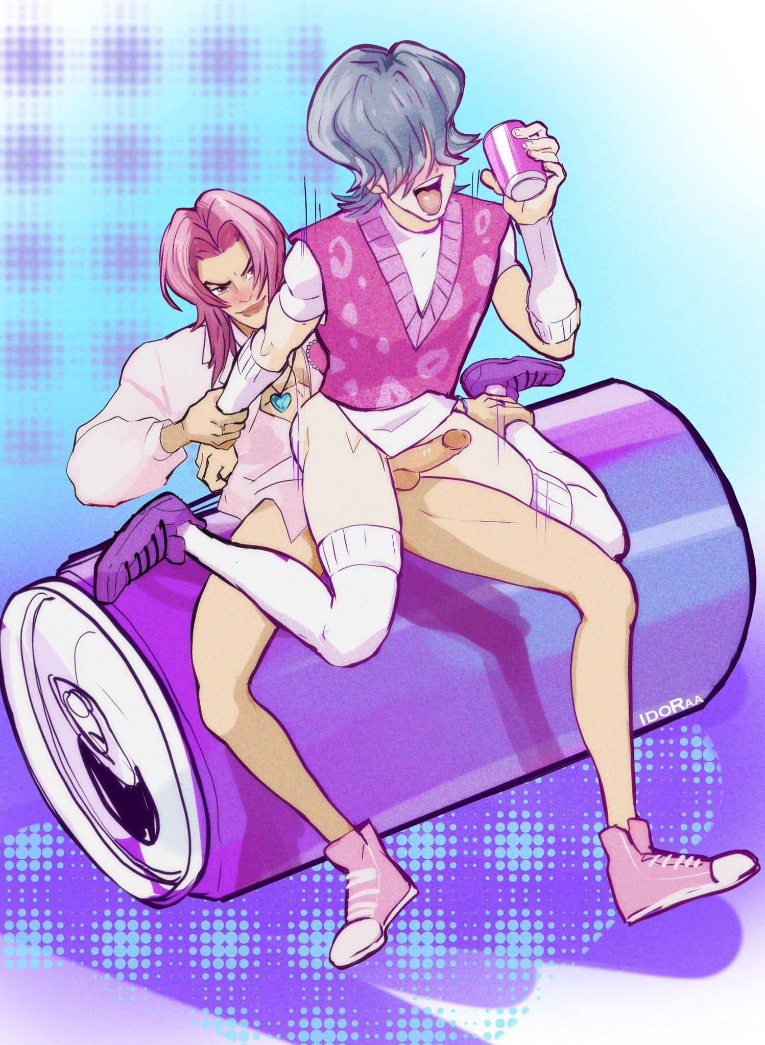 Two lovers share a tender moment in their secret world