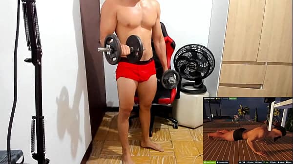 El ninja termina masturbándose despues de hacer ejercicio