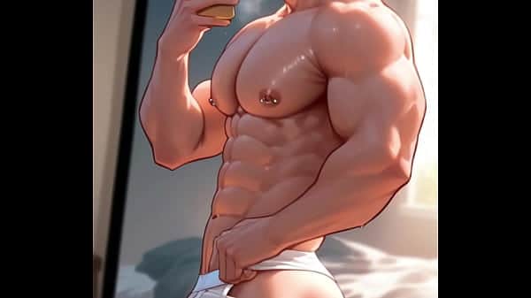 Mirror Muscle Jerk: AI-Generated Lust