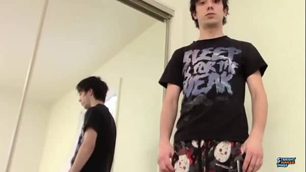 StraightNakedThugs: Chad Turner Wanks His Dick Until He Shoots Big Load