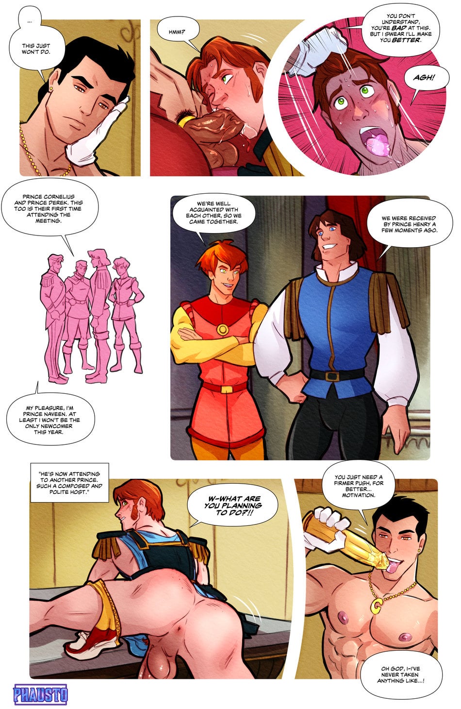 A comic depicting their passionate climax