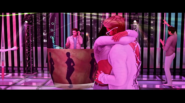 Horny Femboy Gets Juicy Cumshot In Club Bathroom (SIMS GAY PORN)