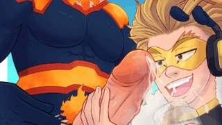 Comm for anon – Hawks wants Endeavor to help him spice up his protein shakes, though Endeavor is starting to regret helping him… (@xarchiiex) [My Hero Academia]