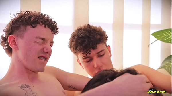 Daddy Eats Two Twink Cocks Gay threesome