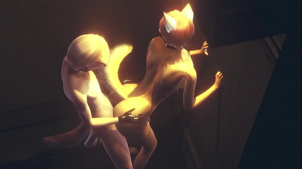 Furry Yaoi – Fox gives boy a handjob then fucks him against the wall in an alley – Anime Manga Asian Japanese Game Porn Gay