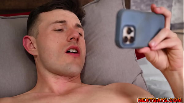Ryder Owens is curious from jerking off more and more to gay porn and ends up sucking a cock at a glory hole only to find out it is Carter COllins