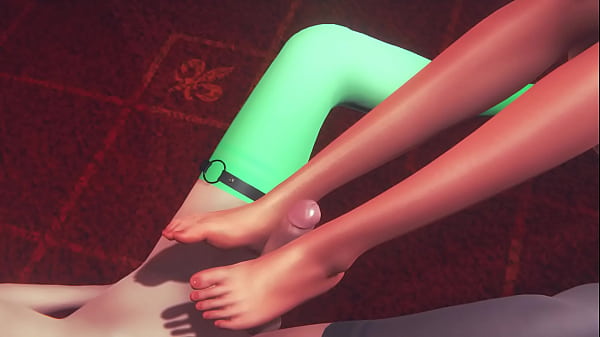 Yaoi Femboy – Tanabe Nobu Handjob and footjob to Cat Femboy – Sissy crossdress Japanese Asian Manga Anime Game Porn Gay