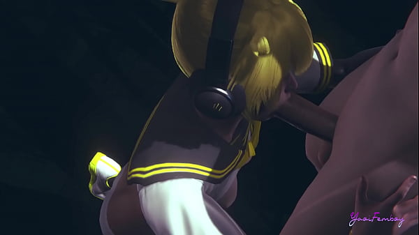 Vocaloid Femboy Yaoi – Can Len swallow this big cock? – Japanese Asian Manga anime game porn gay
