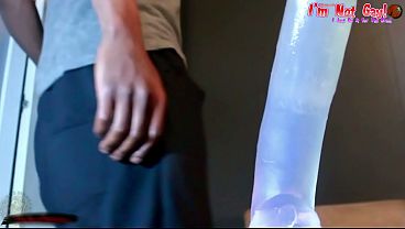 I’m not gay, I just only do this for my step bros – ass monkey “straight” dude sharts himself to the balls of huge dick, publicly …for the homies