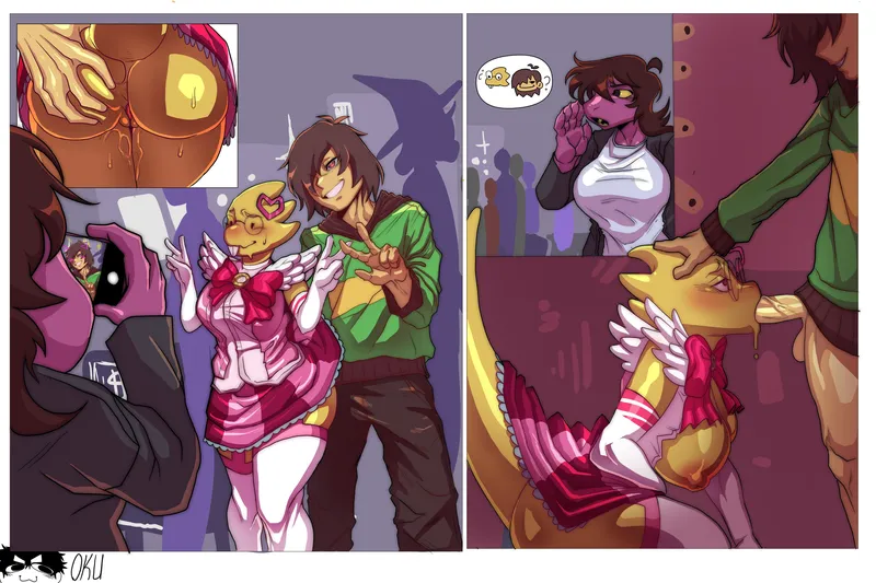 Alphys’s Cosplay Adventure comic porn