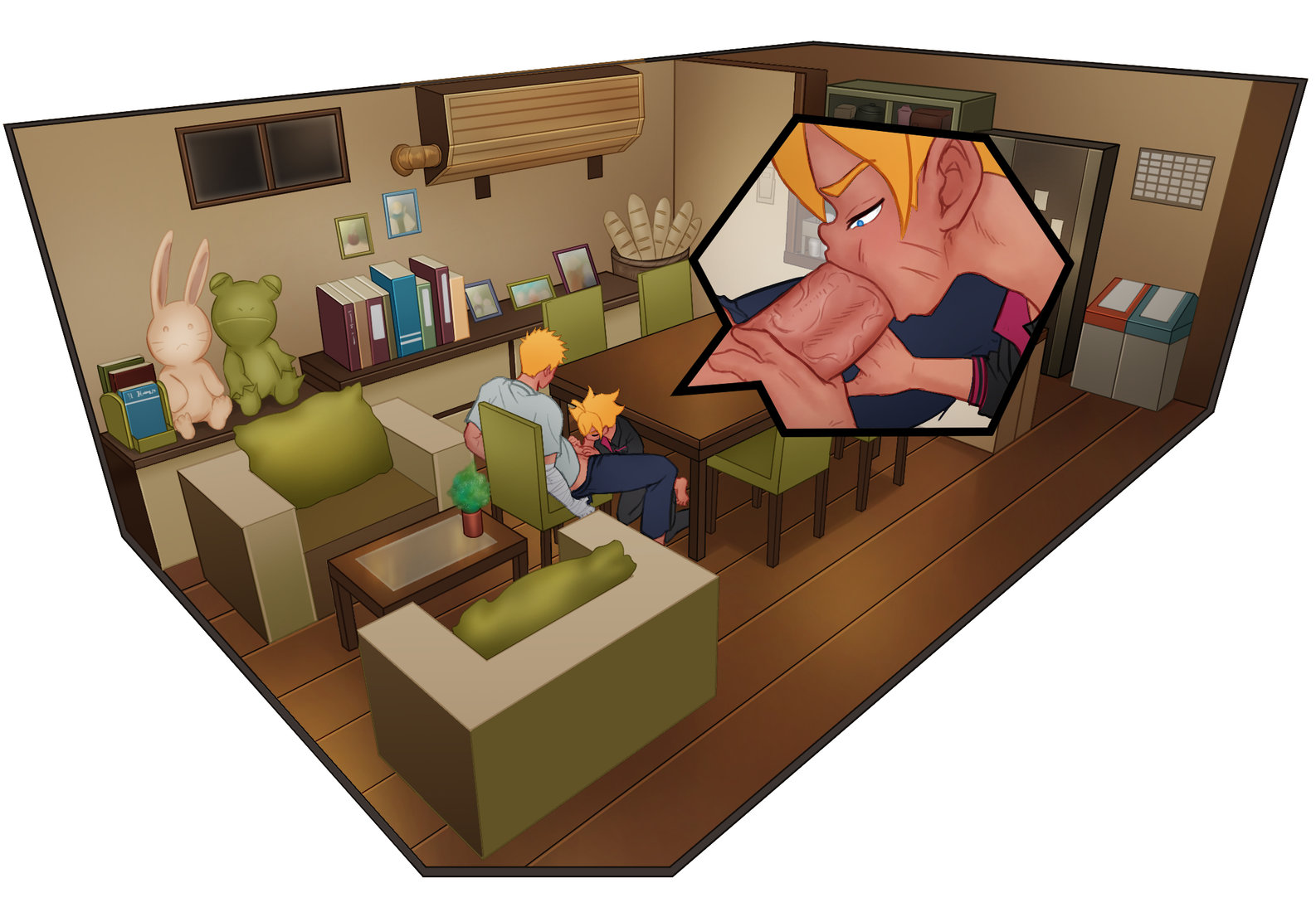 CamoHouse Living Room New Set Continue 2 Boruto – Gay Manga6