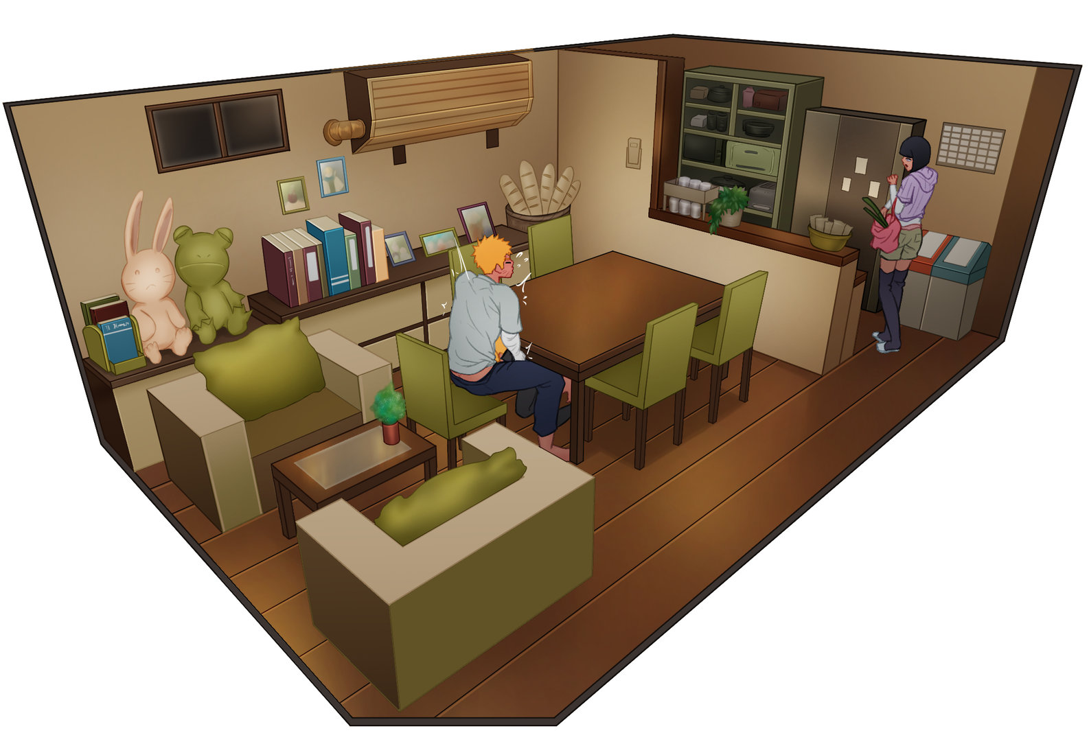 CamoHouse Living Room New Set Continue 2 Boruto – Gay Manga7