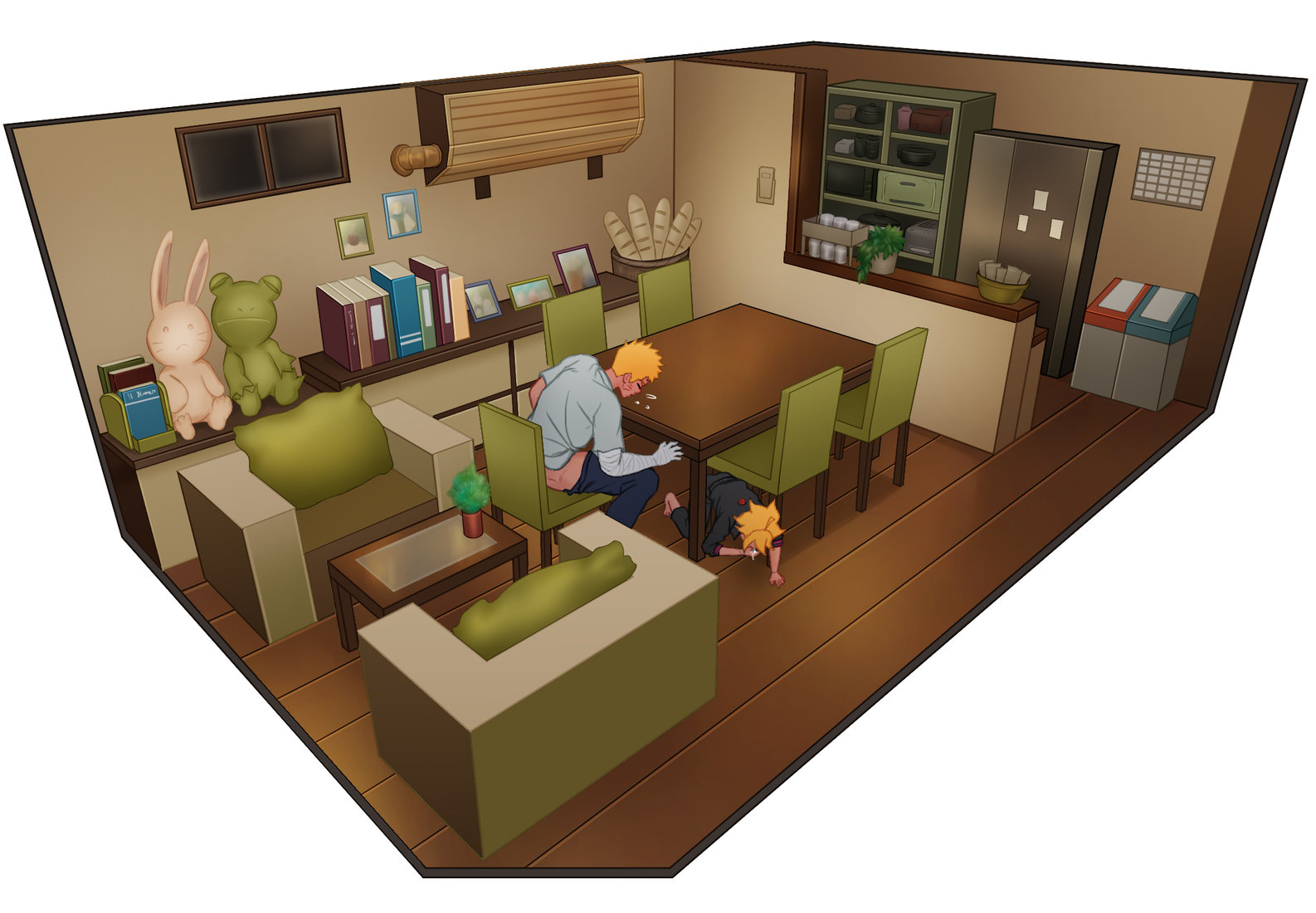 CamoHouse Living Room New Set Continue 2 Boruto – Gay Manga8