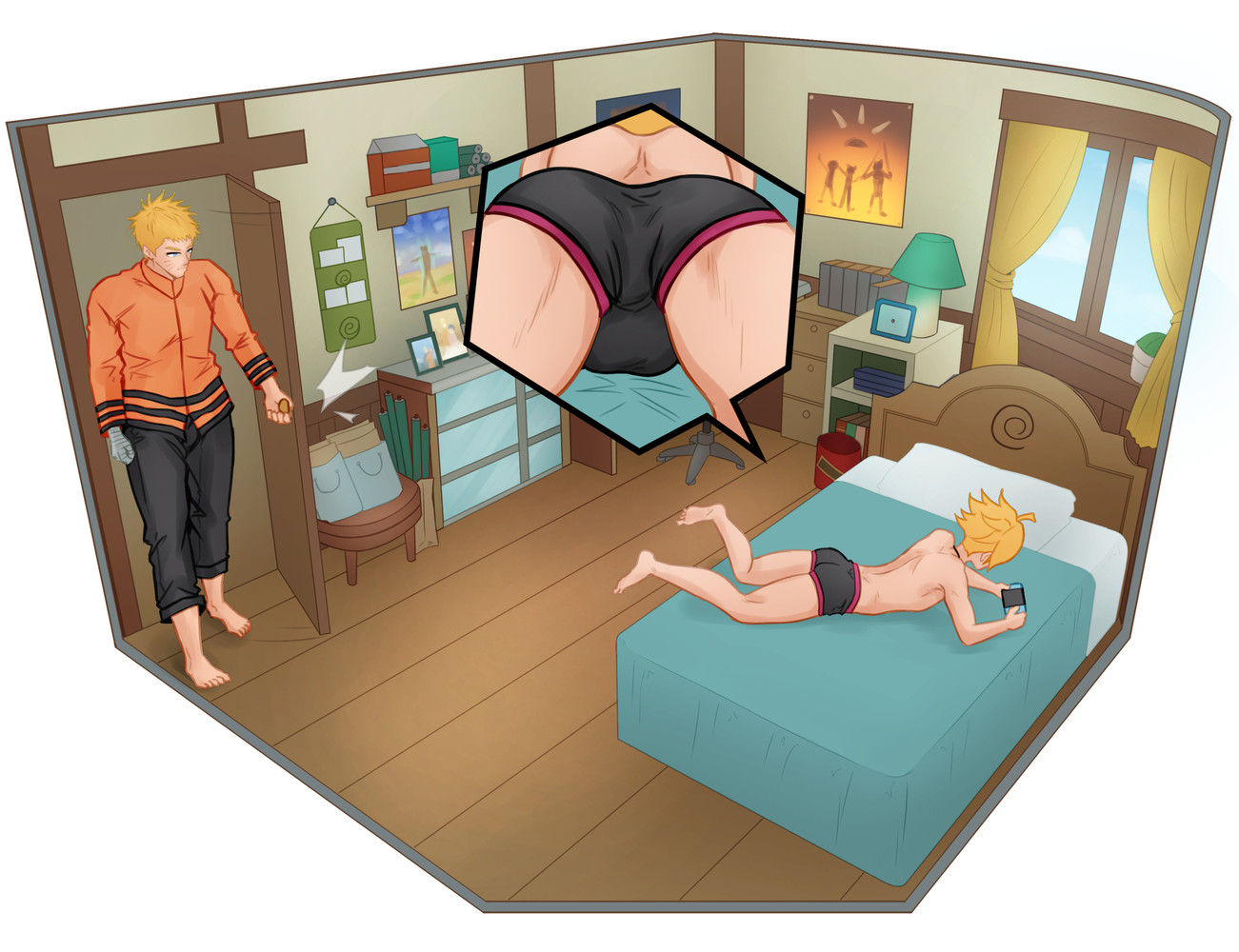 CamoHouse – Boruto Room part6 (Boruto) – Gay Manga