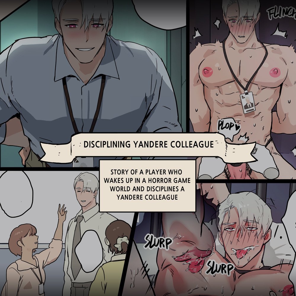 Disciplining Yandere Colleague – gay comic