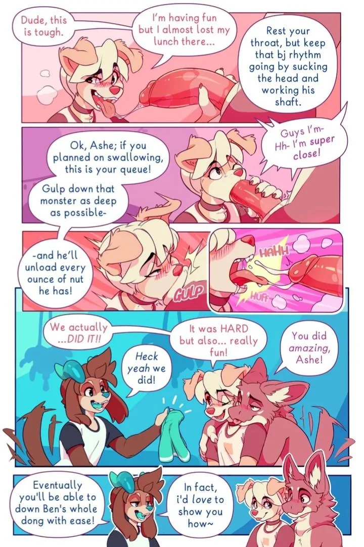 How to deep throat and gag properly Femboy Comic5