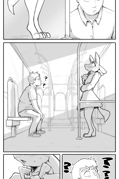 Lewd Lucario Bus Stop gay comic4