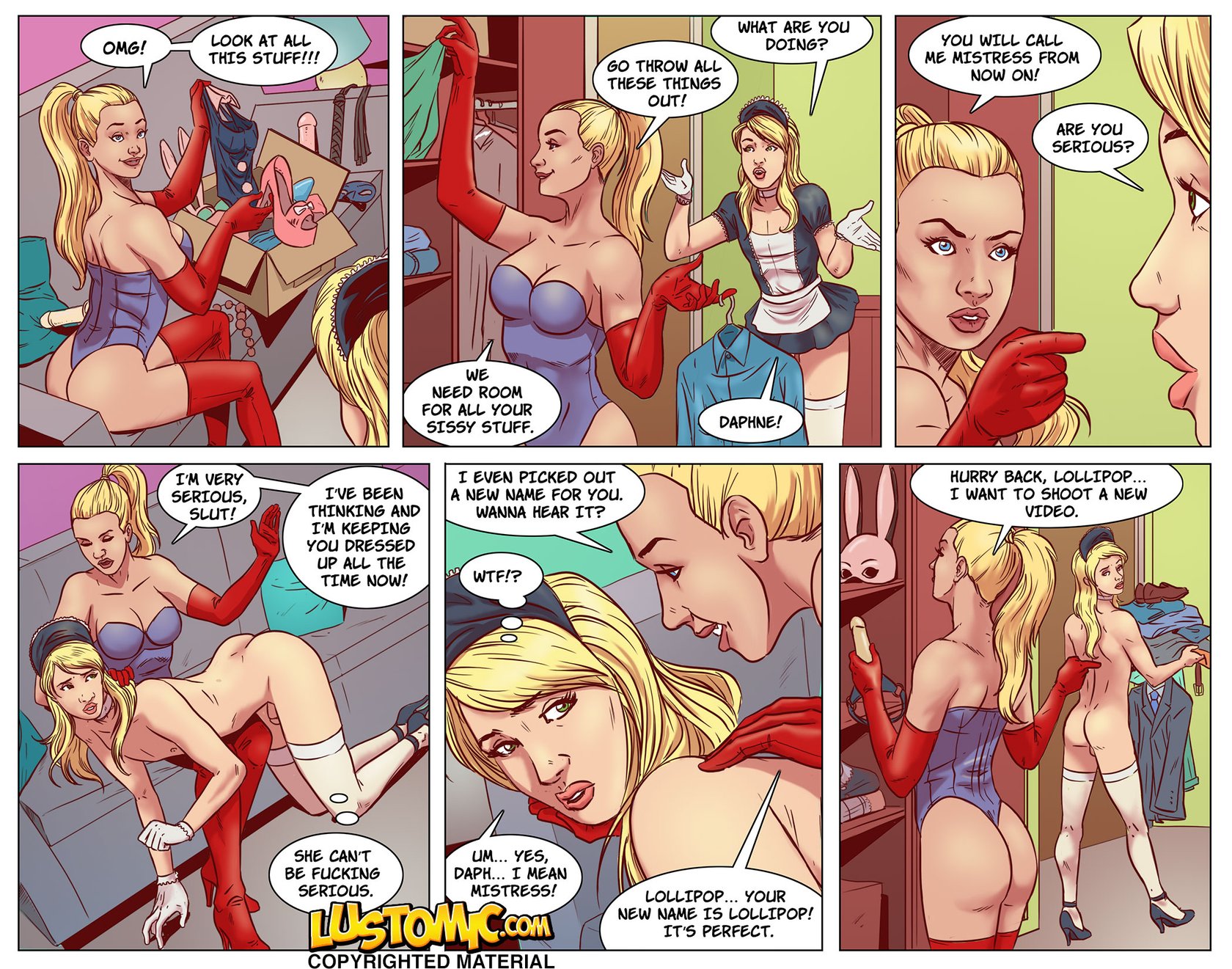 Lustomic – Sissy Porn Star gay comic11