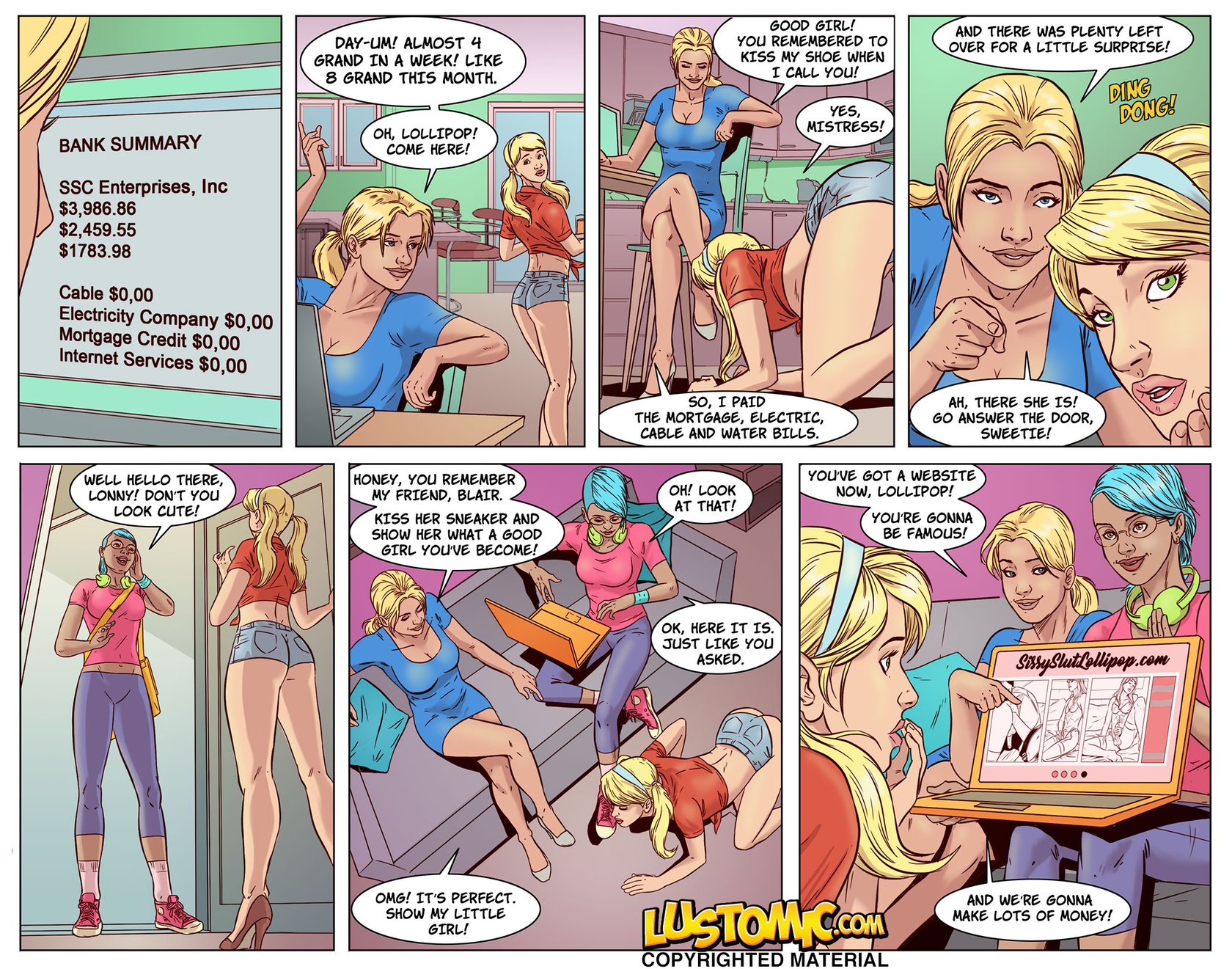 Lustomic – Sissy Porn Star gay comic13