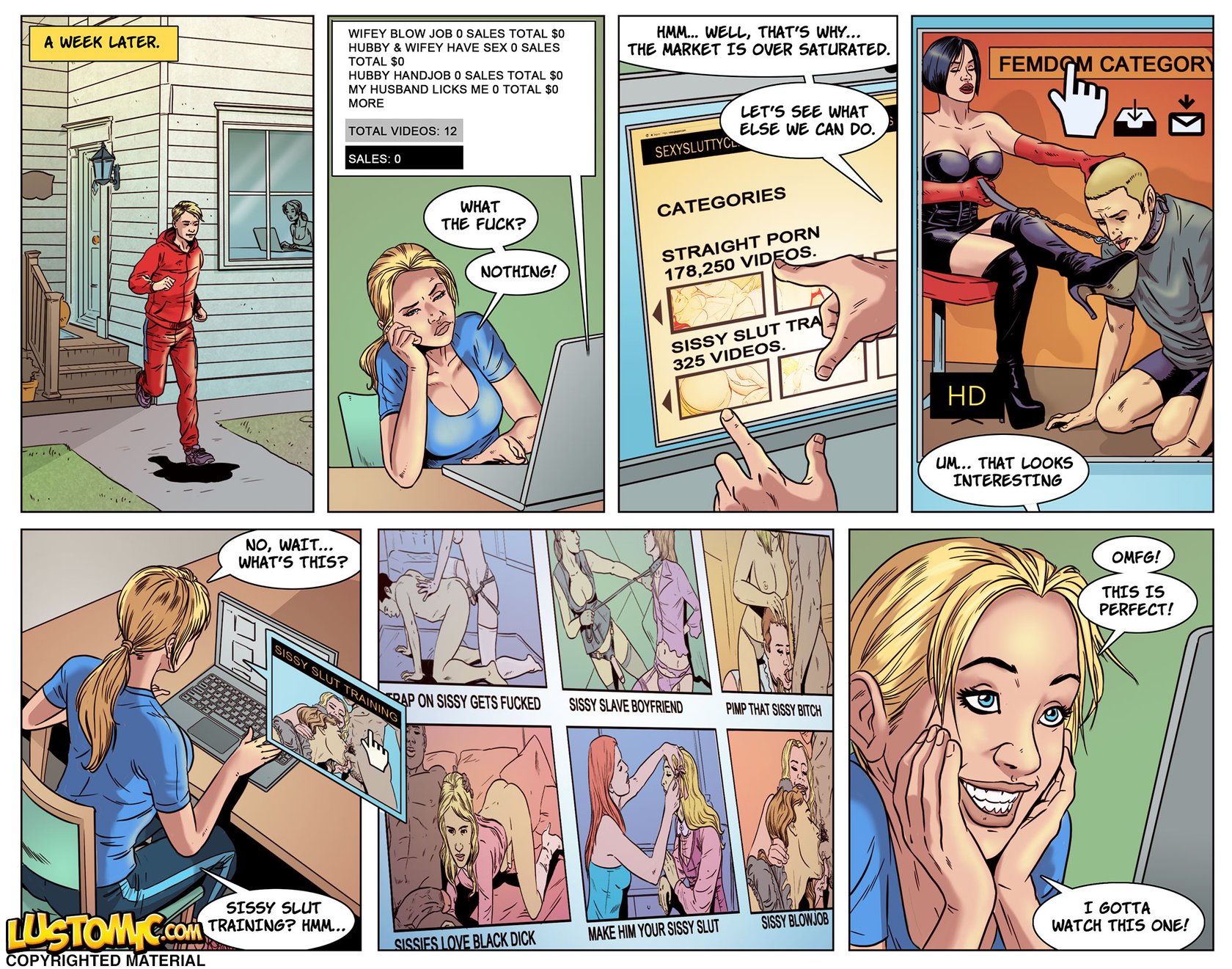 Lustomic – Sissy Porn Star gay comic4