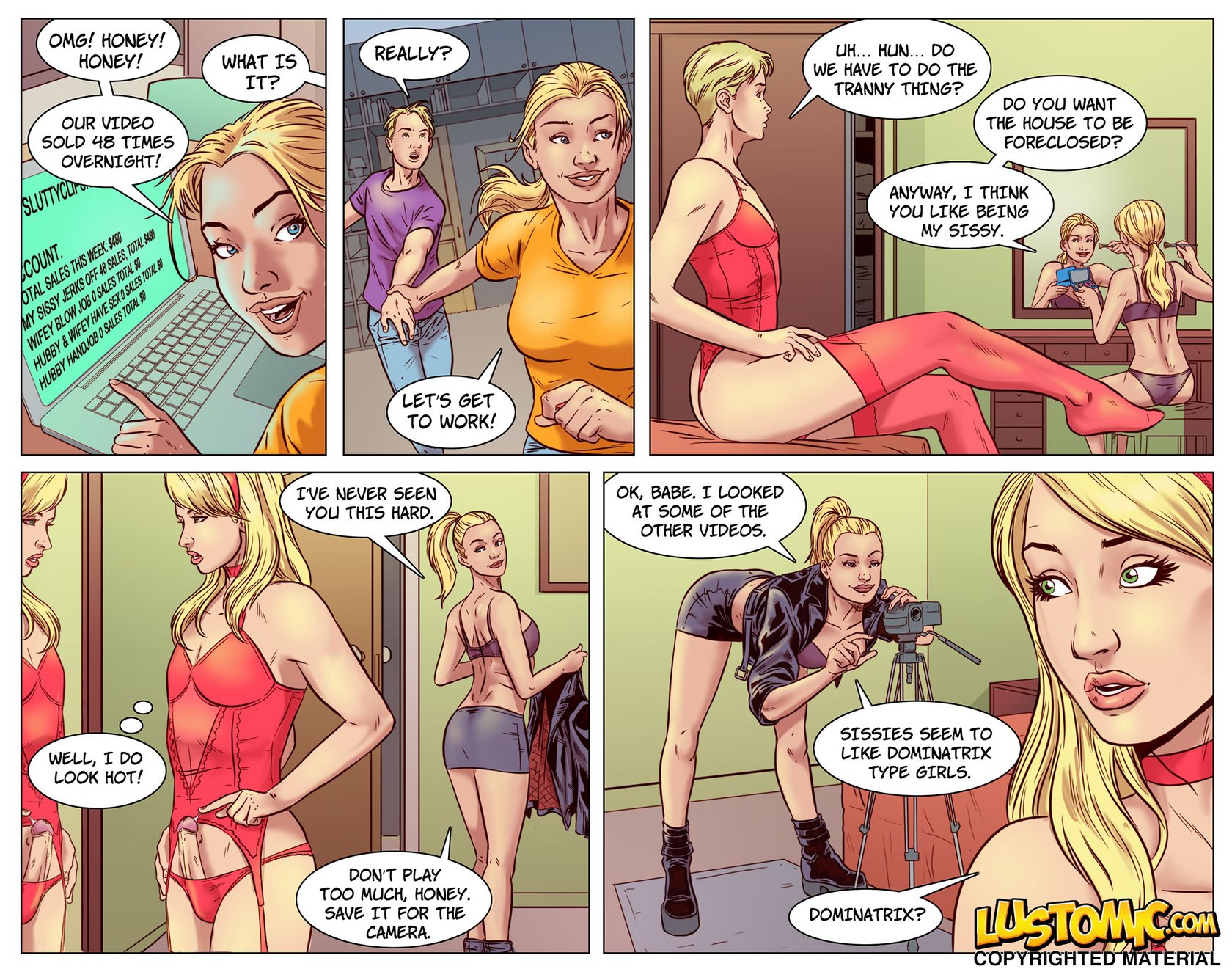 Lustomic – Sissy Porn Star gay comic8