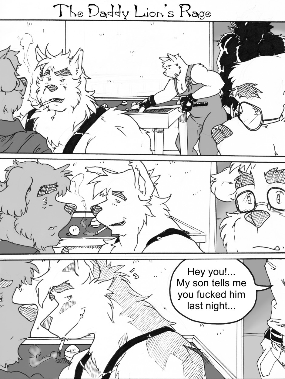The Daddy Lion’s Rage – gay comic