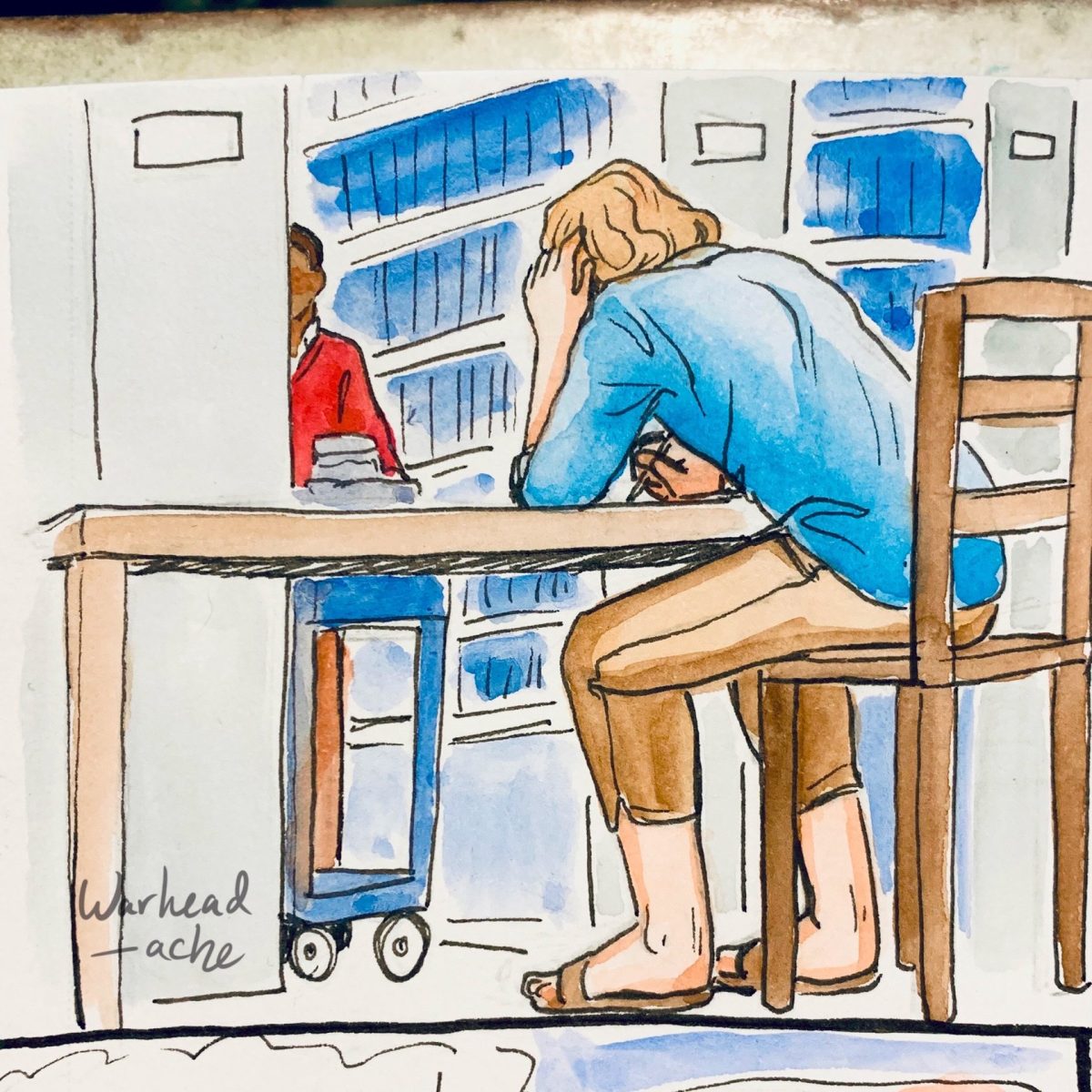 The Library warhead Ache gay comic2