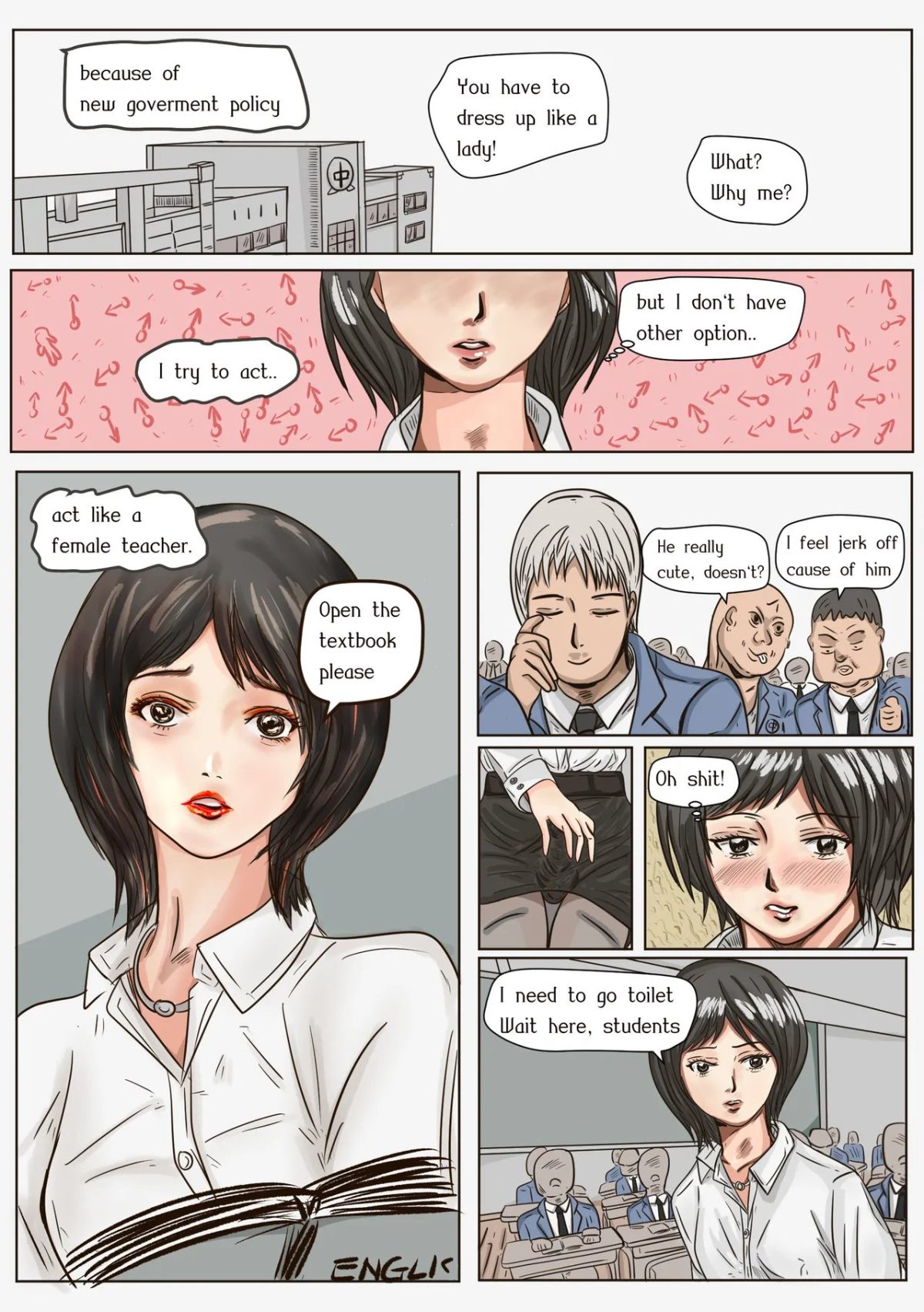 Trap Teacher In Toilet Extendcomplete gay comic2