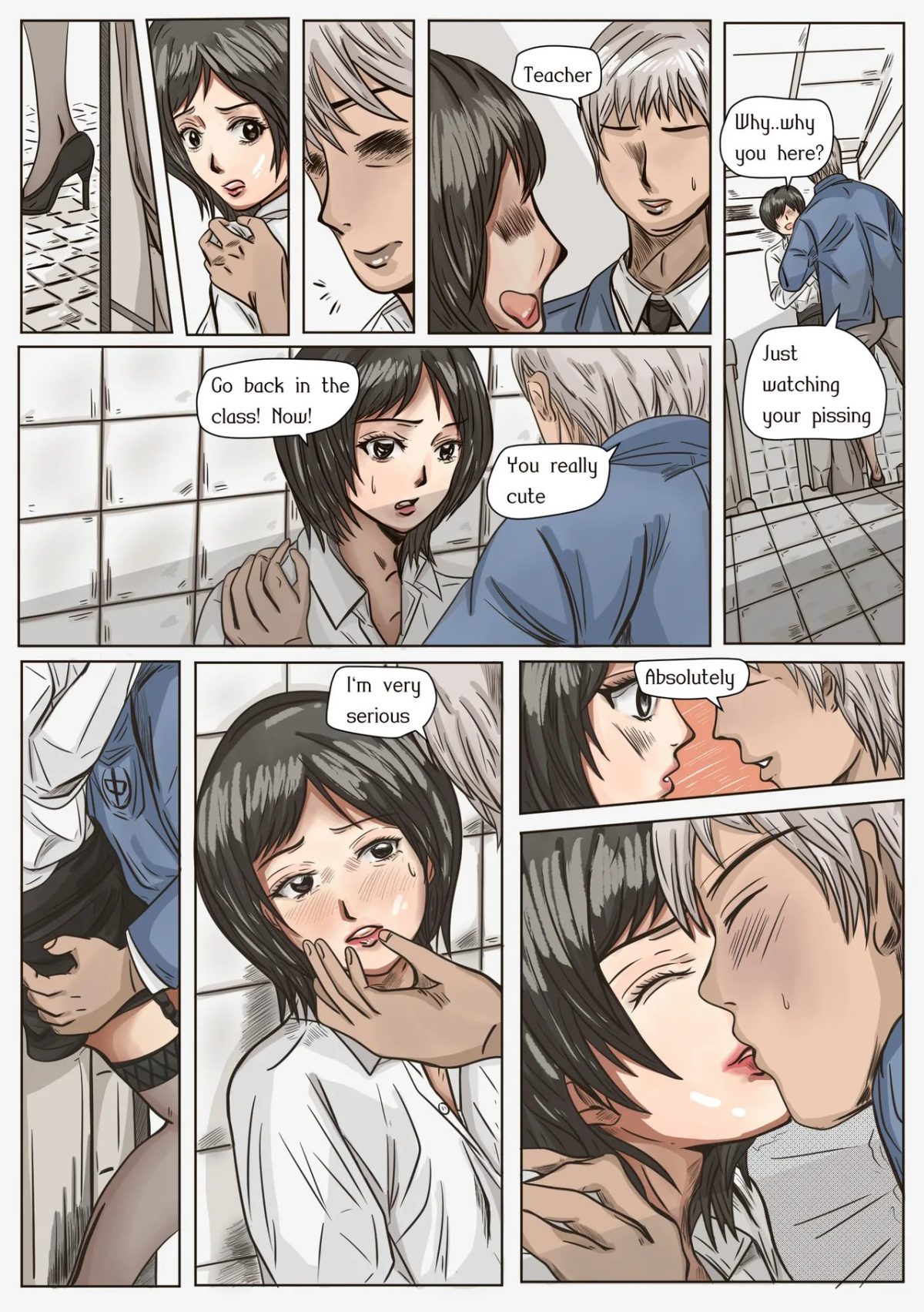 Trap Teacher In Toilet Extendcomplete gay comic4
