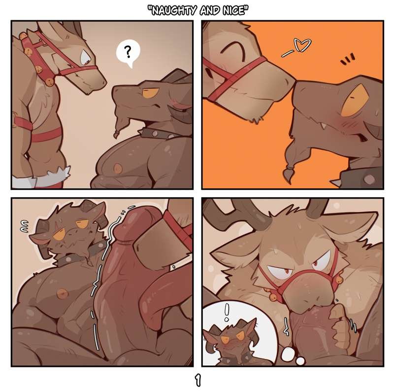 [Wolfanine] “Naughty and Nice” comic porn