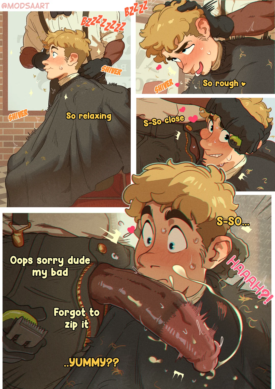 Barber’s special cut | modsaart comic