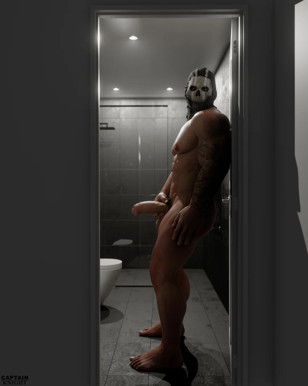 Bathroom with Simon Ghost Riley by me2