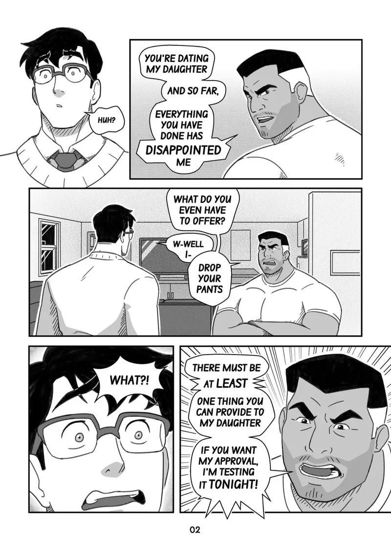 Clark Kent X Sam Lane bbc gay comic2