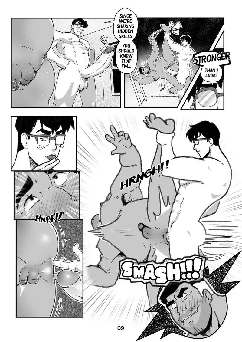 Clark Kent X Sam Lane bbc gay comic9