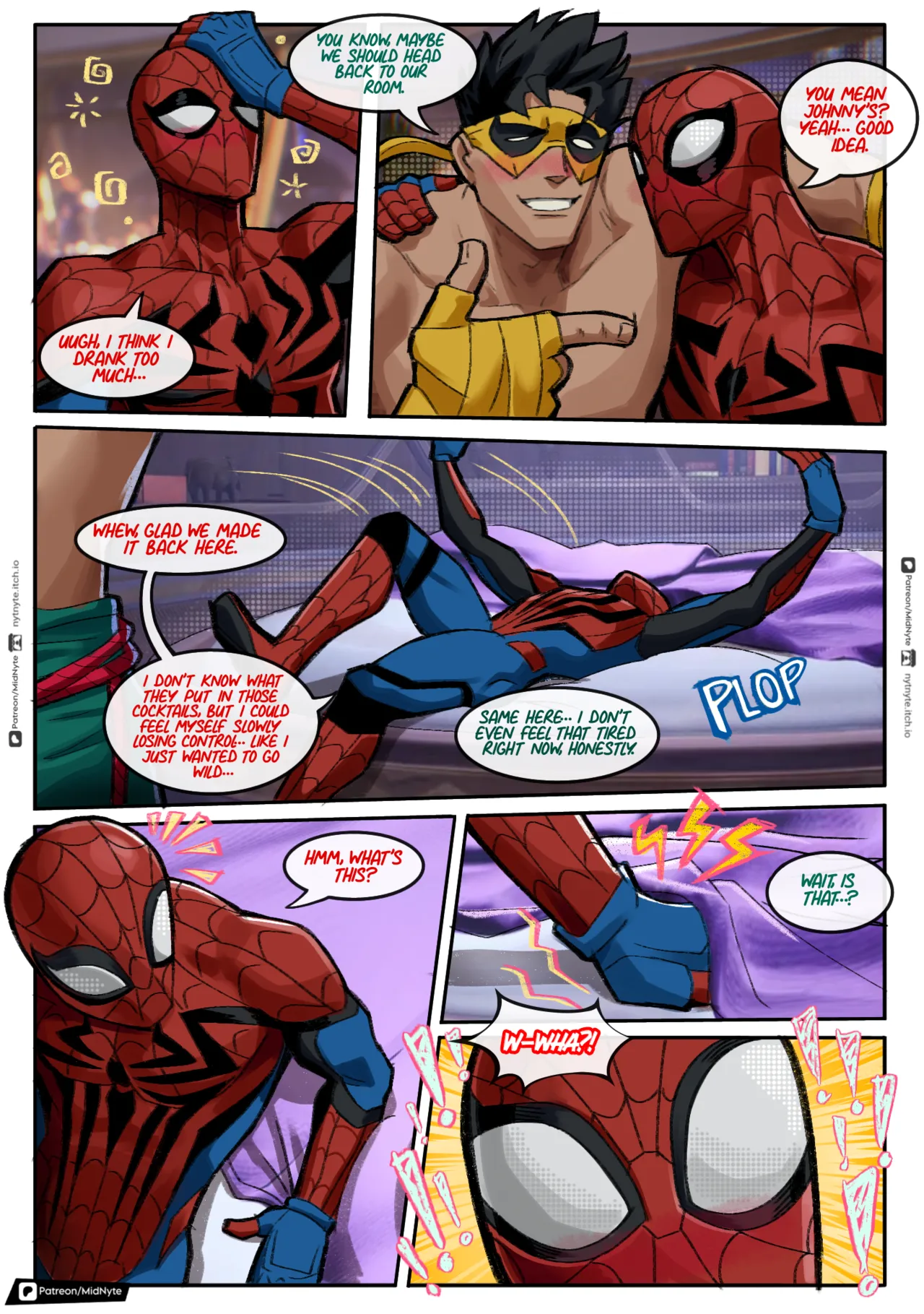 Gay porn comic Spider Man Rivals in heat3