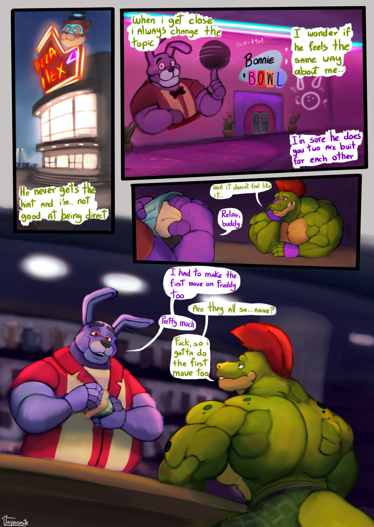 Horny Breach fnaf gay comic2